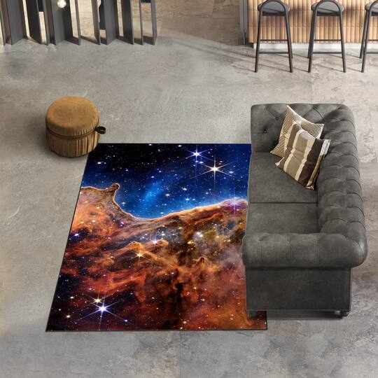 Empire Art Direct 5ft. x 7.5ft. The James Webb Space Telescope Tapis D'Art Washable Area Rug
